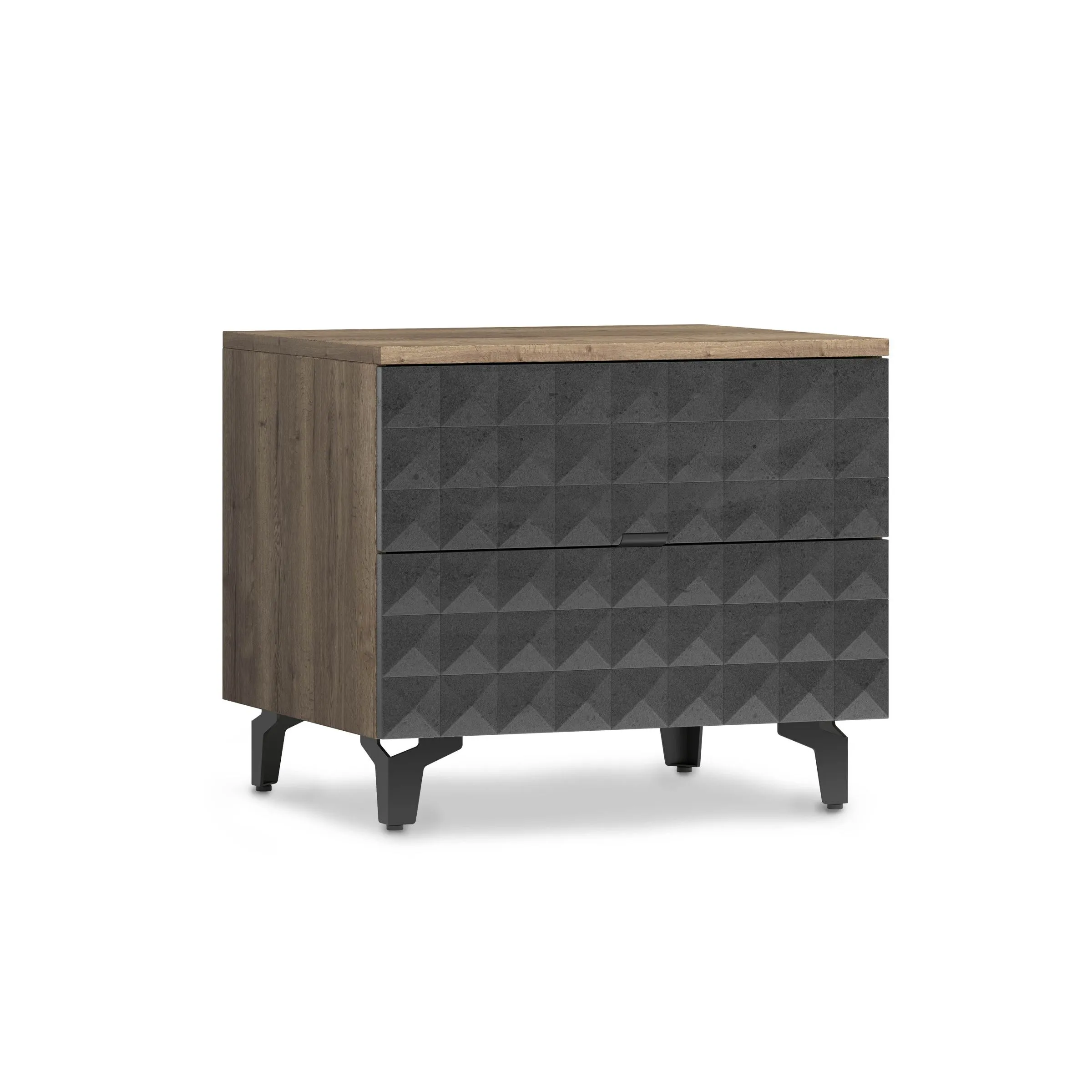 Стол-консоль SHTABE SIMPLE 7003 эко, Графит-Дуб Веллингтон-Черный