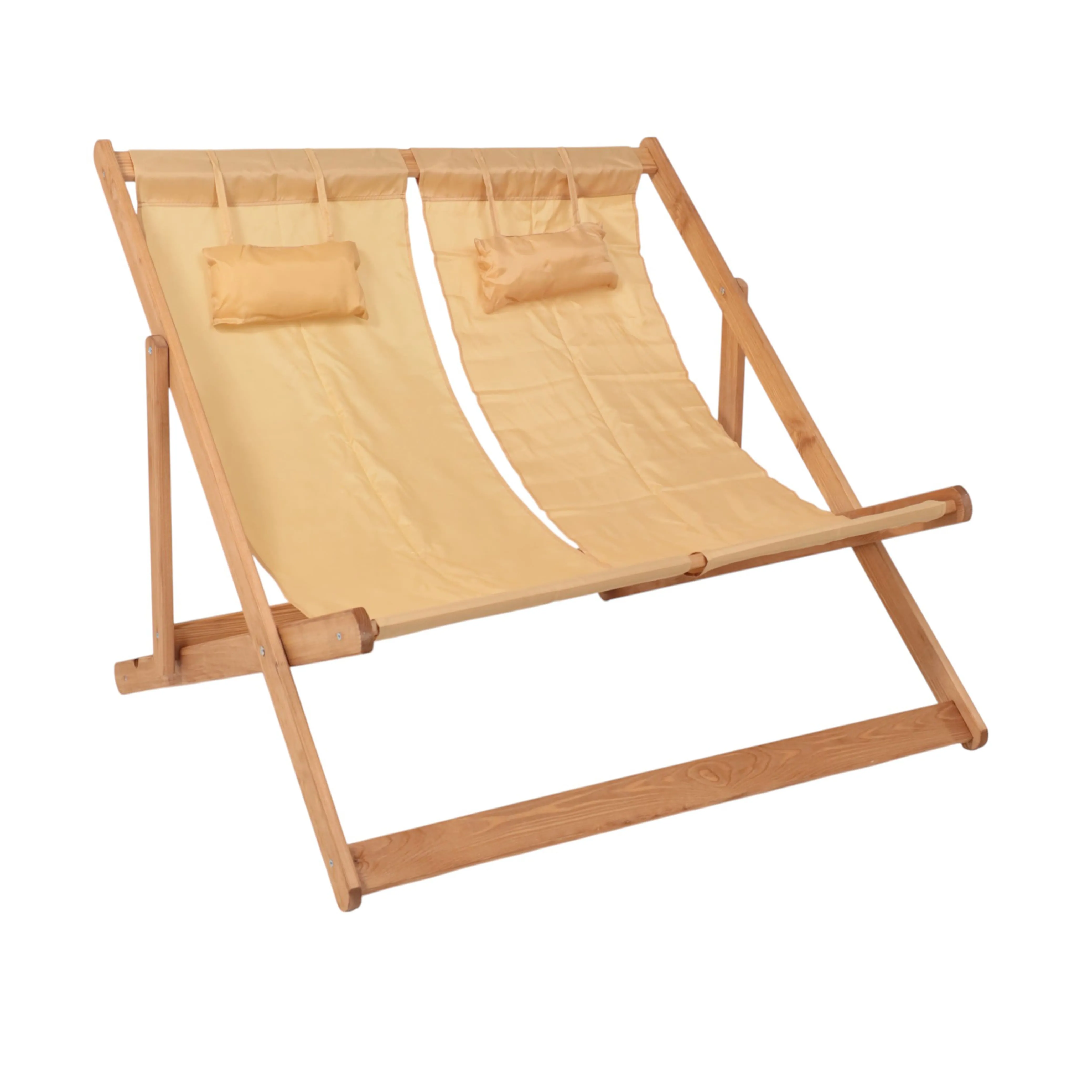 Кресло-шезлонг двойной DYATEL сиденье из ткани сосна (цвет дуб)