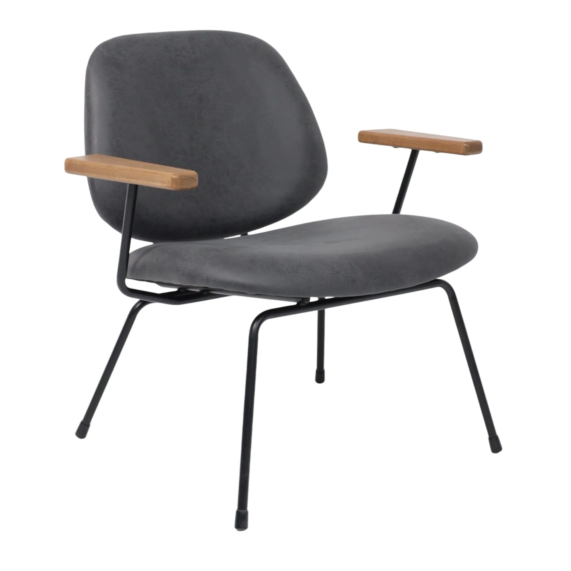 Кресло RUDO, экокожа винтажный черный WATUSI 16/черный