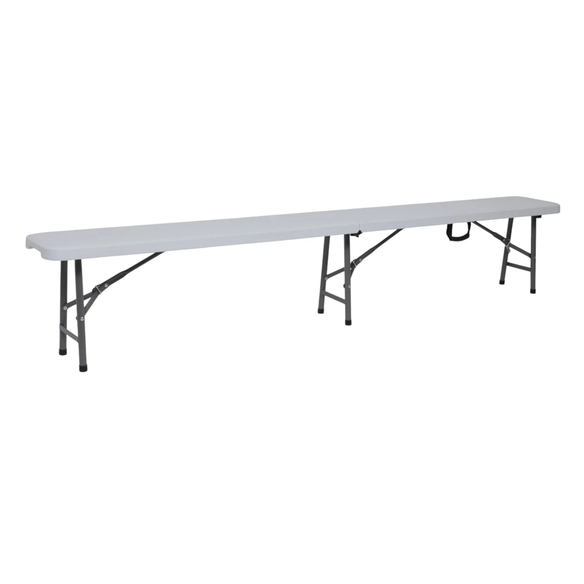 Скамья складная Bench AKS тип 2, белый (240х30х43)