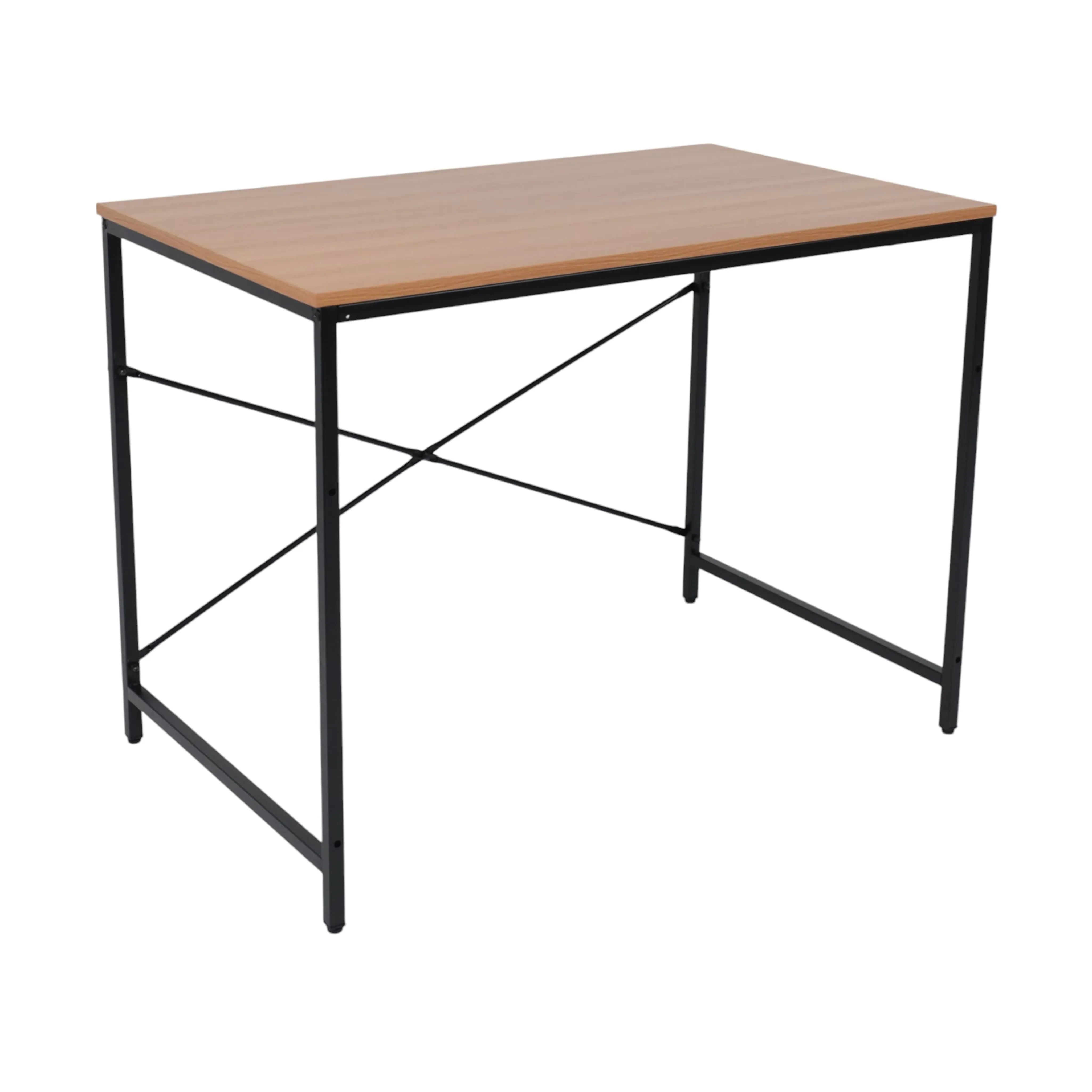 Стол письменный OPAL, светлый орех/черный металл, 1000*600*750