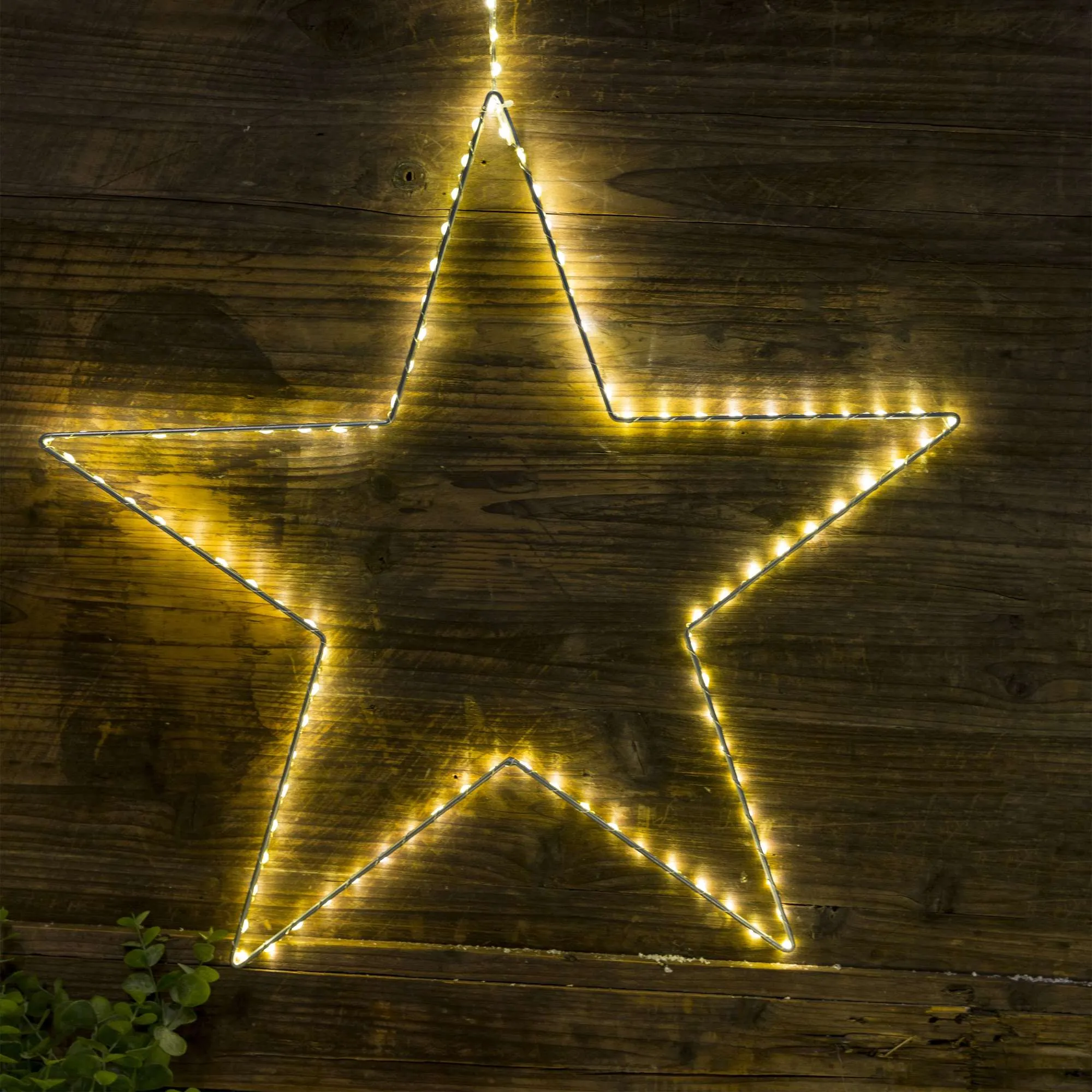 Светодиодный декор AKS тип 4 ( Звезда 40см 104LED, 3АА )