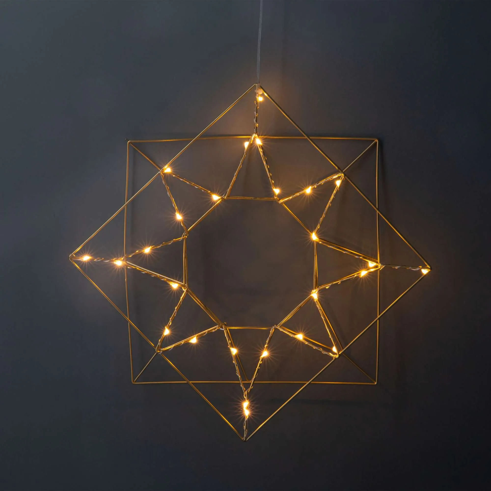 Светодиодный декор AKS тип 5 ( Солнце 35.5х5х35см 26LED, 3АА )