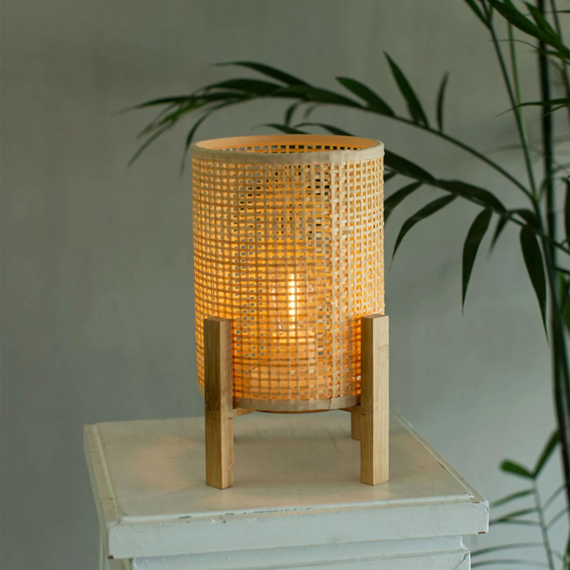 Светильник настольный AKS тип 1 ( 16.8х16.8х23.5см 1LED, 2ААА )