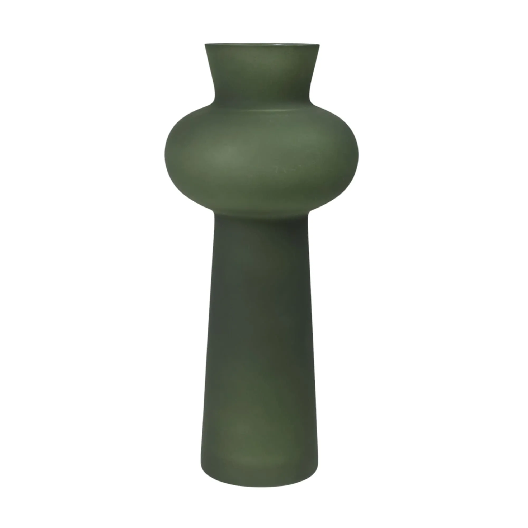 Ваза стеклянная RADIANCE, зеленый, 13*29см