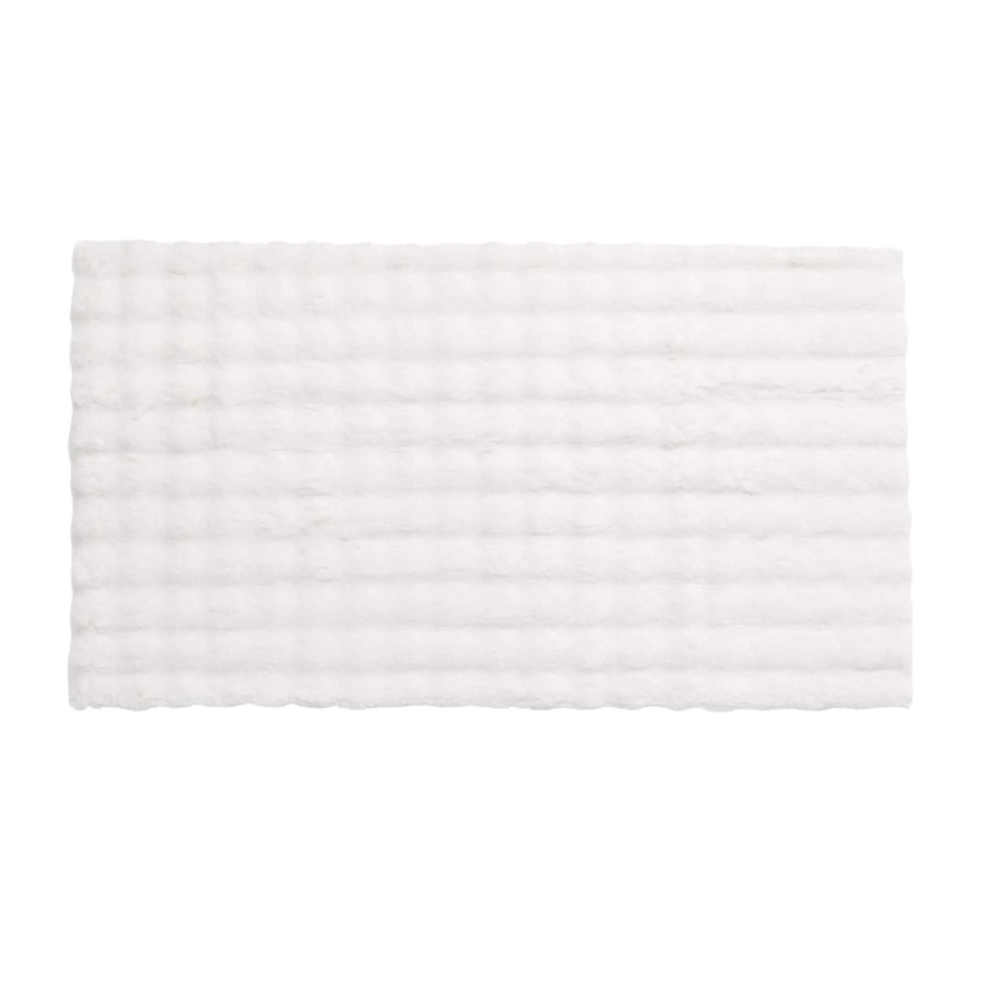 Ковер BUBLE FAUX FUR, белый, 80*150см