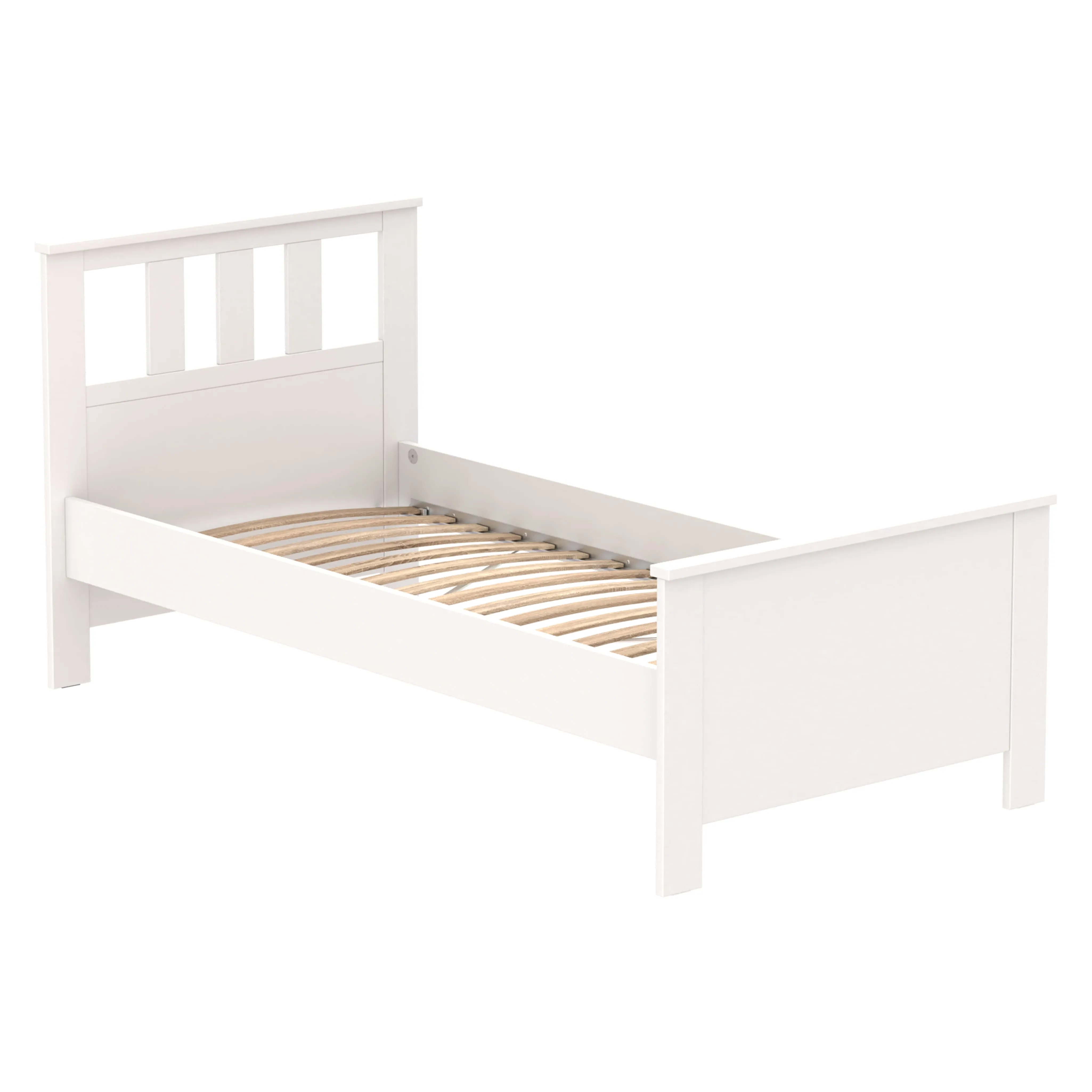 Кровать одинарная САГА 90*200, белая (2.08.04.050.1 RU)