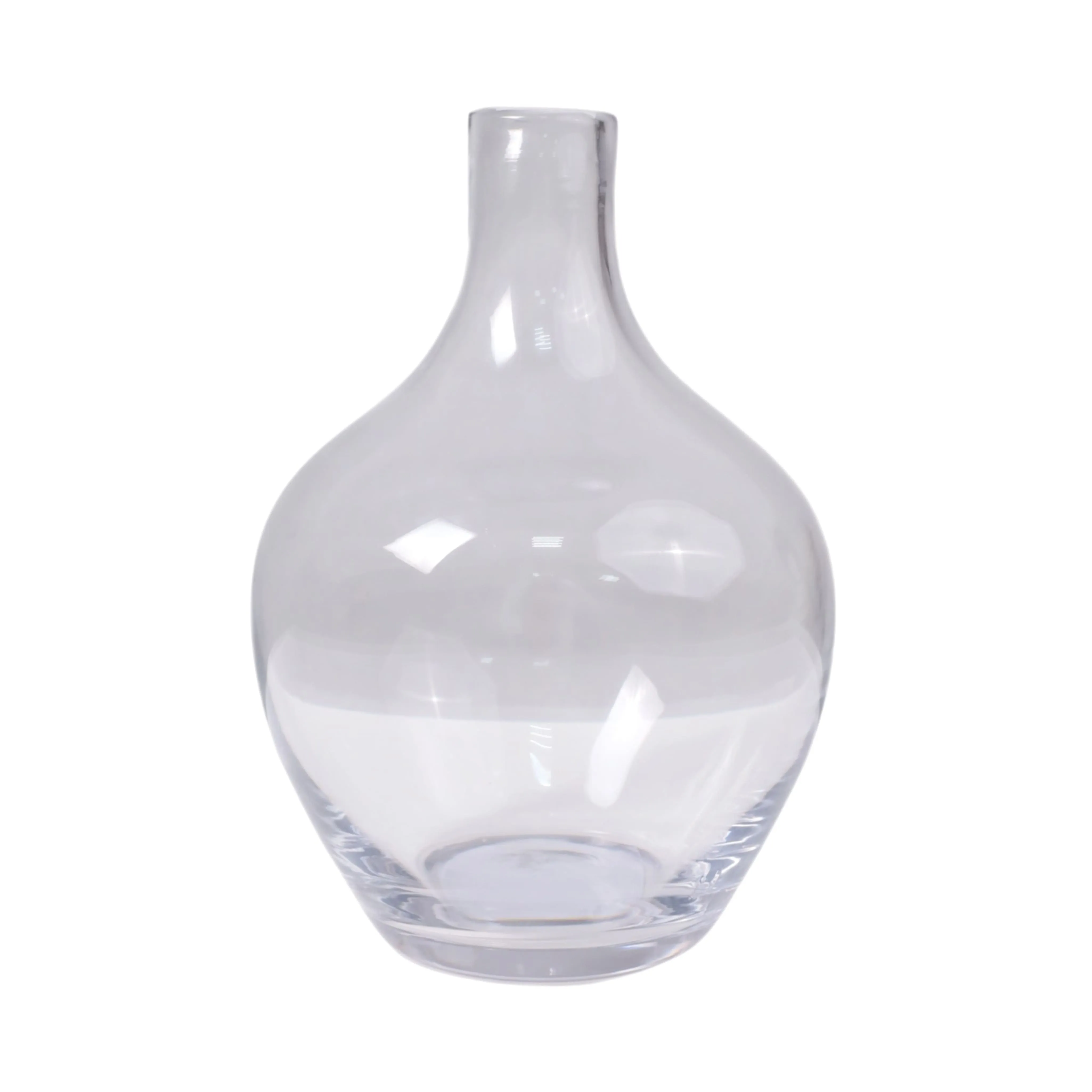 Ваза стеклянная FOAM, прозрачная, 13*20см