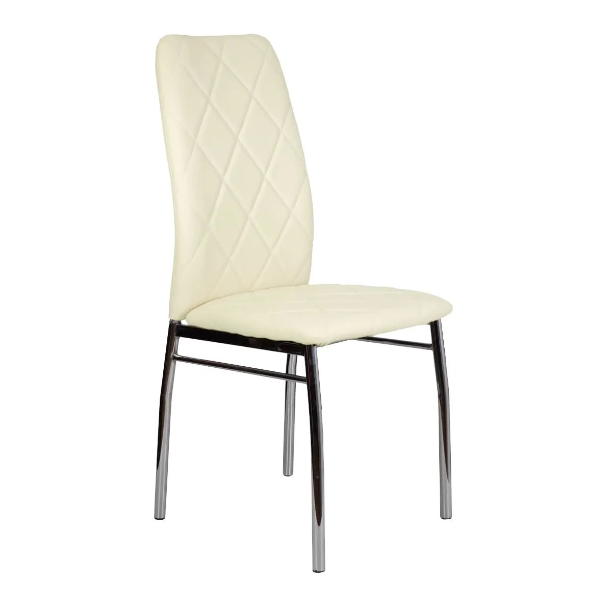 Стул ADELE, экокожа, кремовый APU-003/хром