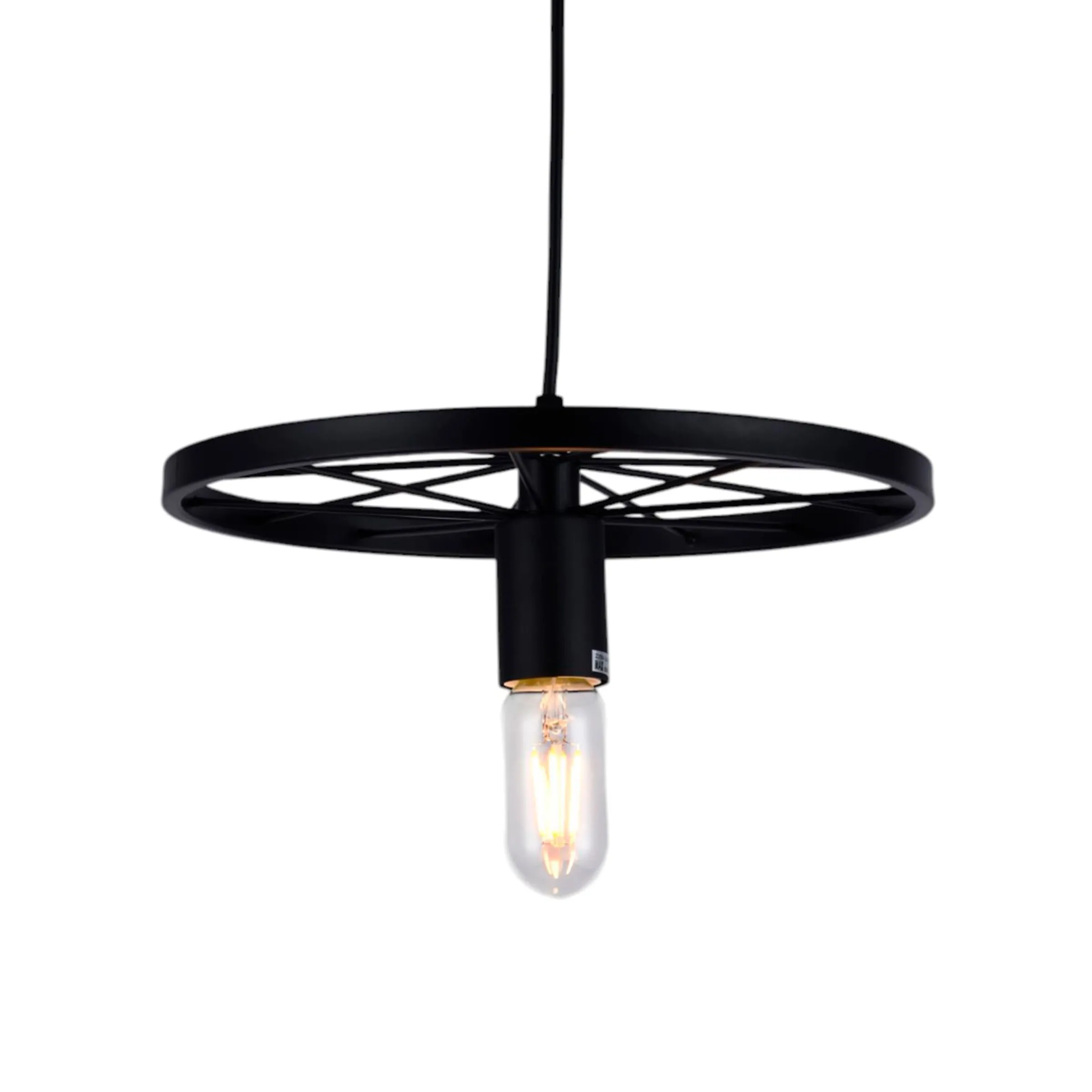 Светильник WHEEL, потолочный, E27, чёрный