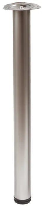 Опора меб. круглая d60 h710, сатин, винт М10, AKS