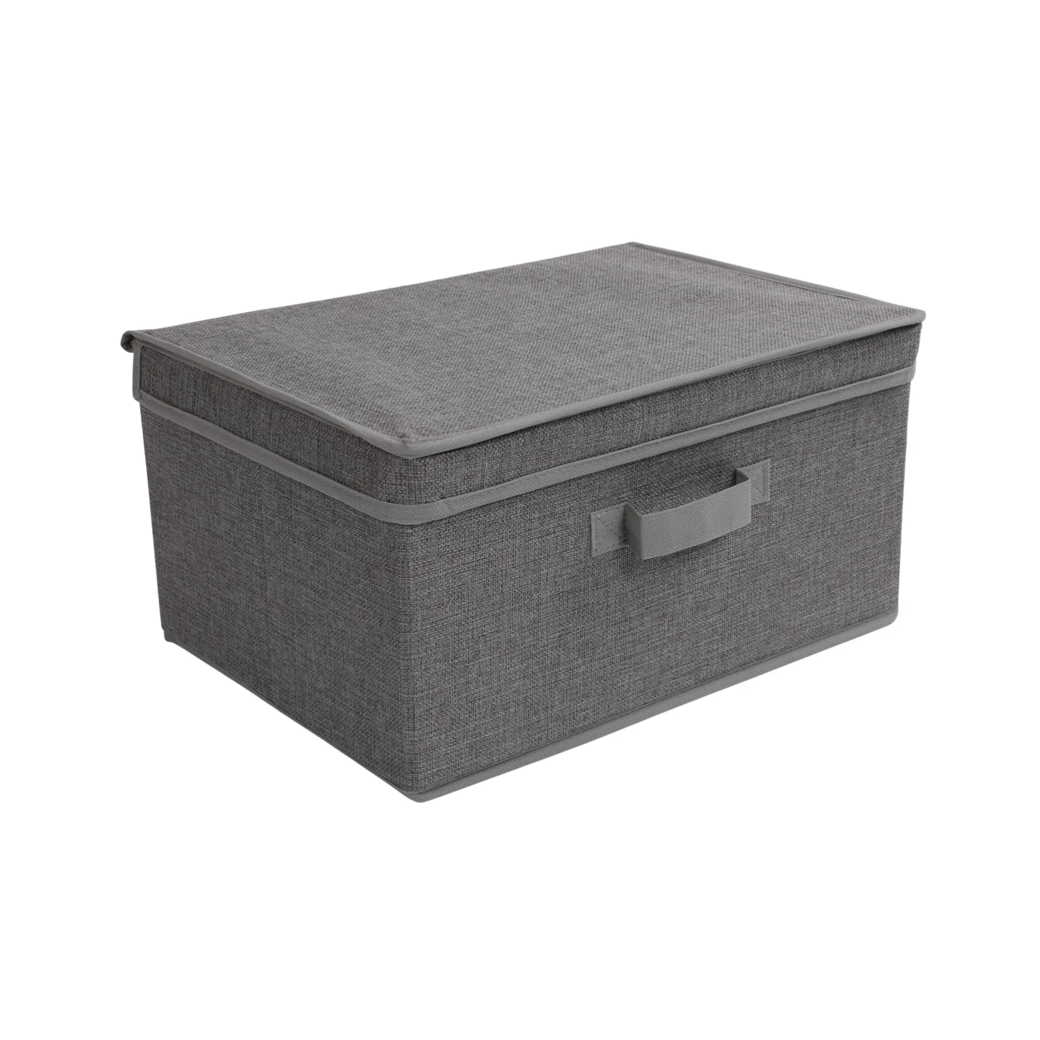 Контейнер для хранения MACKENZIE-2, с крышкой, серый, 38*27*19см