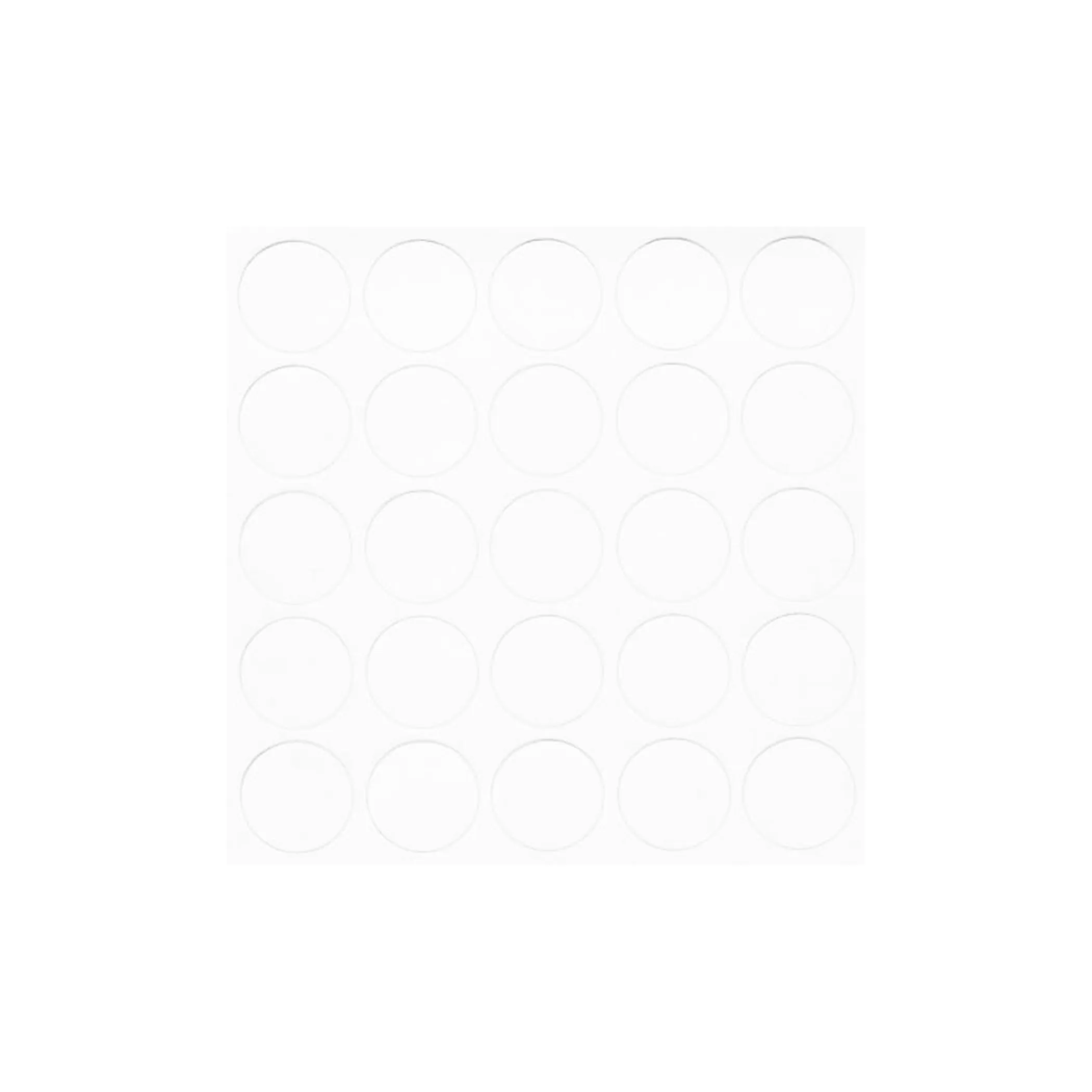 Заглушка самоприлипающая к конфирматам белый (14320) FOLMAG (лист-25шт.)