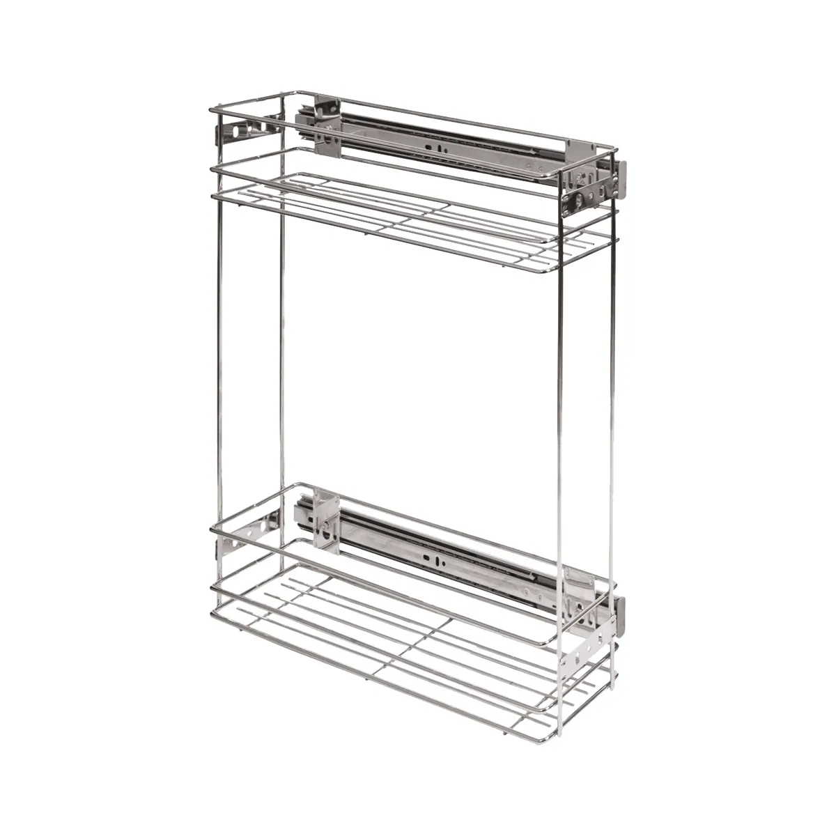 Выдвижная корзина-карго 200 крепл.боковое/универс., хром GRIDLI тип 2