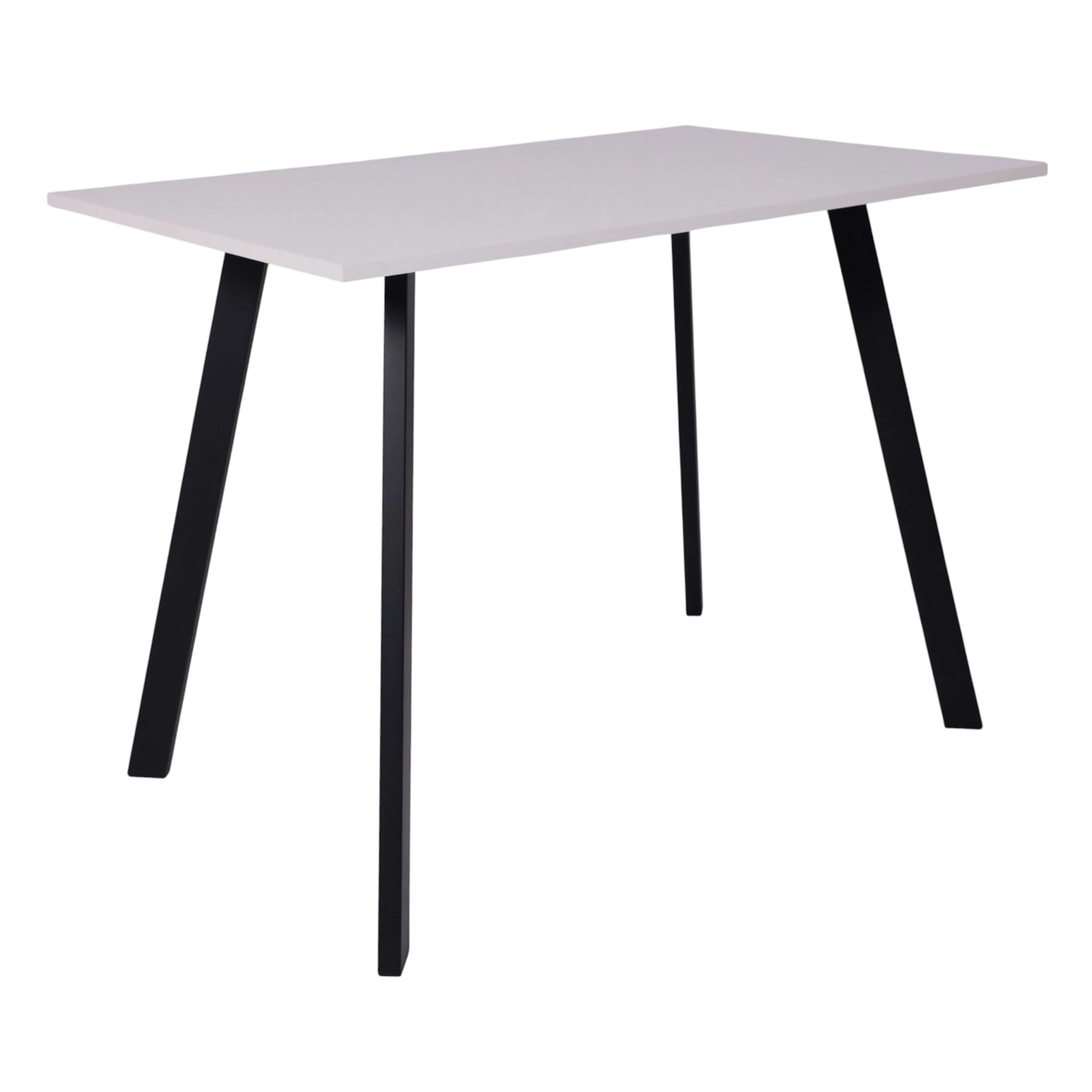 Стол SOLO 102*67, Белый структурный/черный