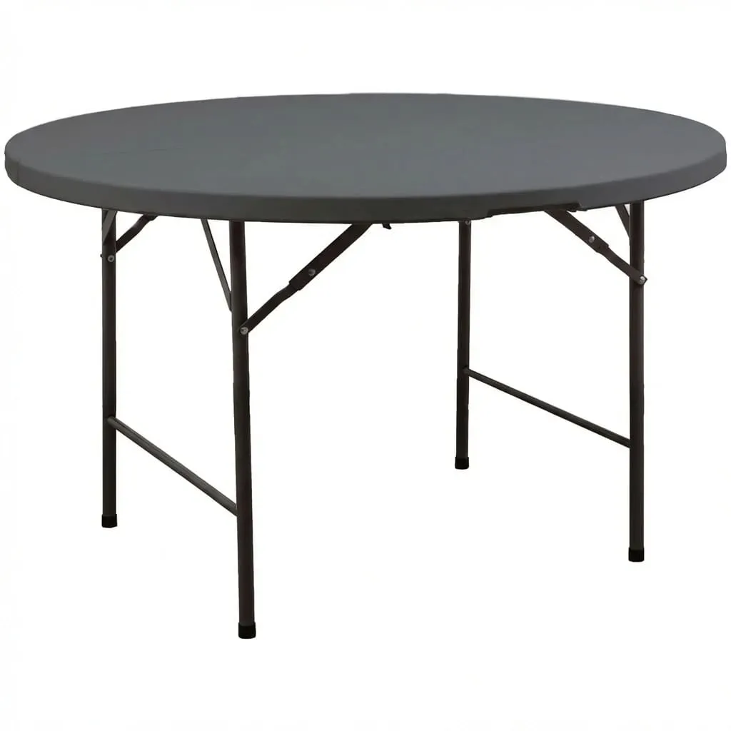 Стол складной Table AKS тип 9, темно-серый (D122х74)