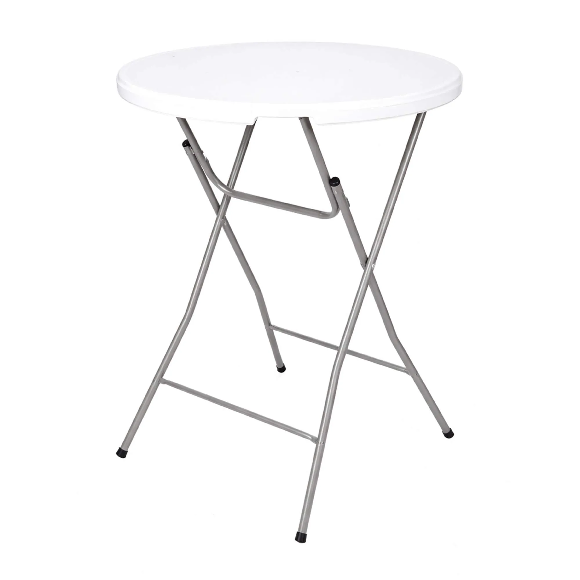 Стол складной Table AKS тип 20, белый (D80х110)