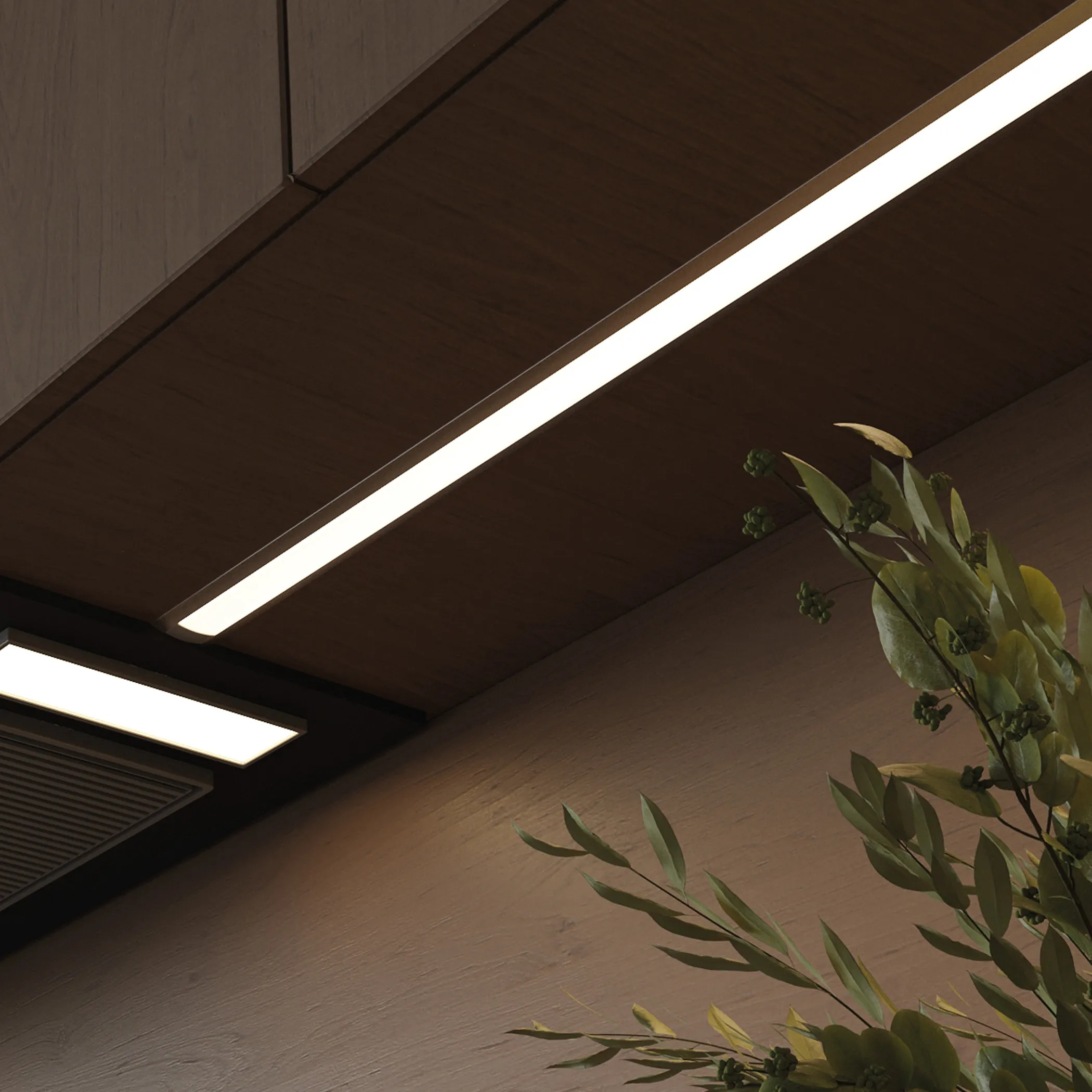 Заглушка к алюминиевому профилю LIRA-1707, цвет золотой, тип 2, AKS