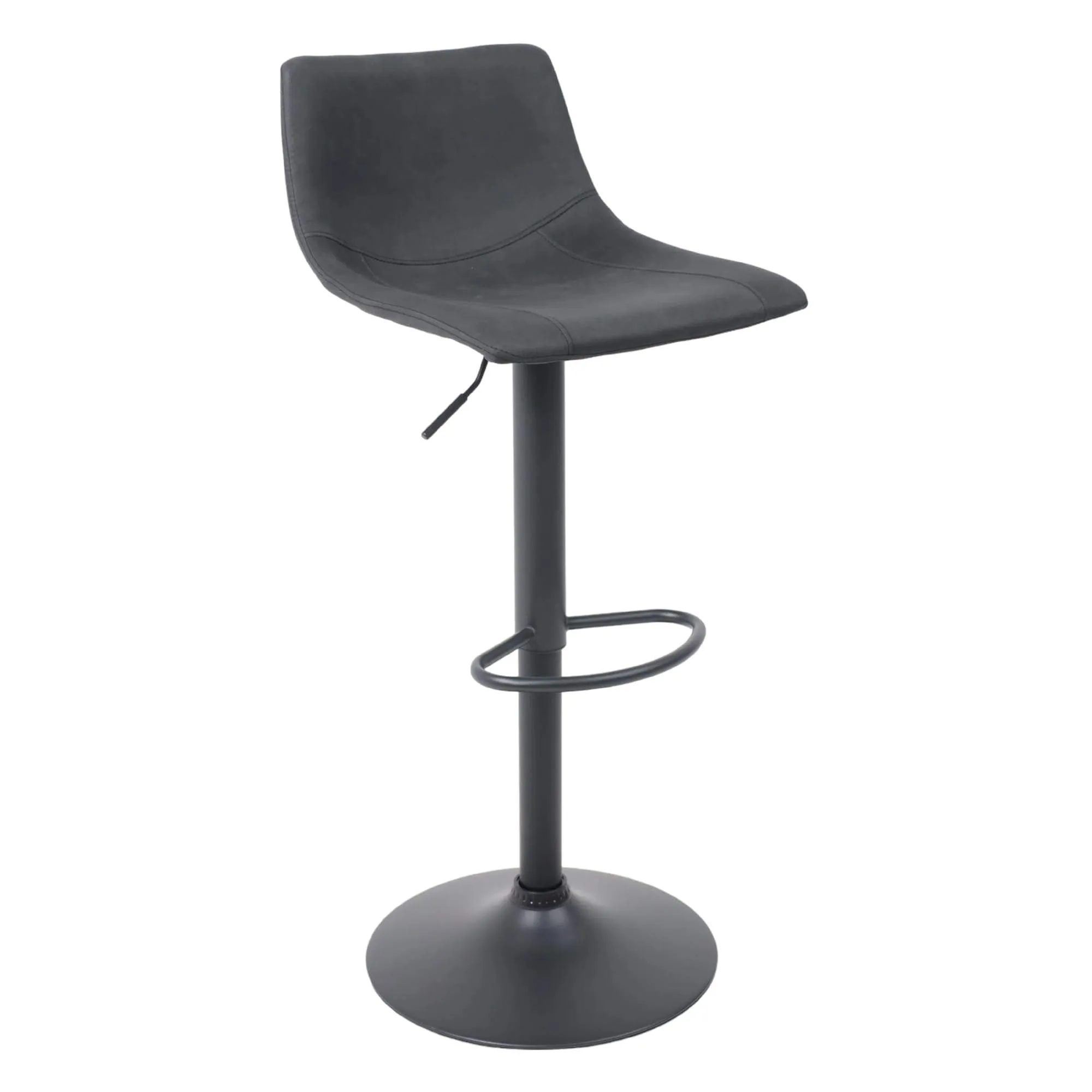 Стул барный BEN, ткань, черный/черный