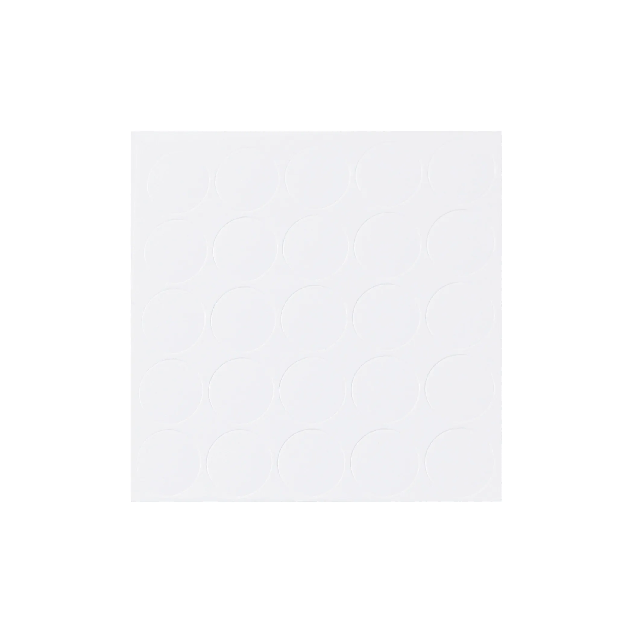 Заглушка самоприлипающая к эксцентрику белый шагрень (20322) FOLMAG (лист-28шт.)