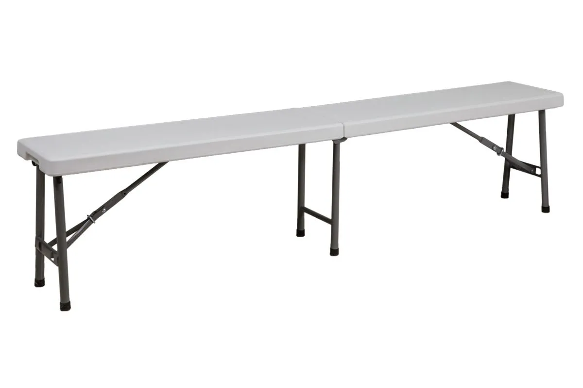 Скамья складная 183*30*43, белая