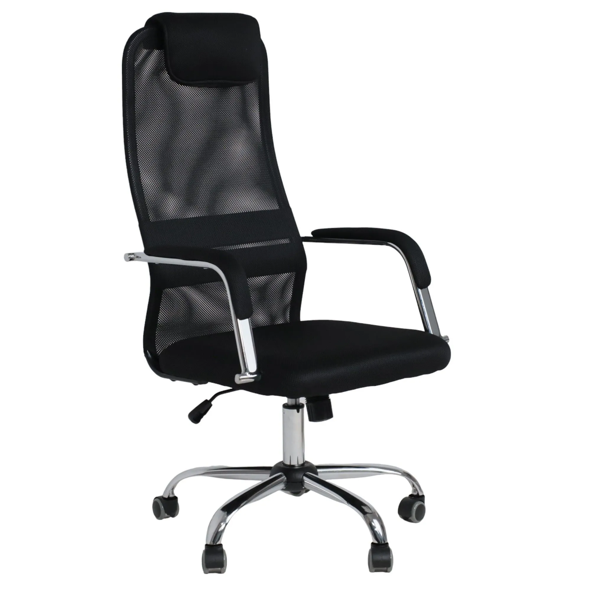 Кресло рабочее GERMES, ткань/сетка, черный