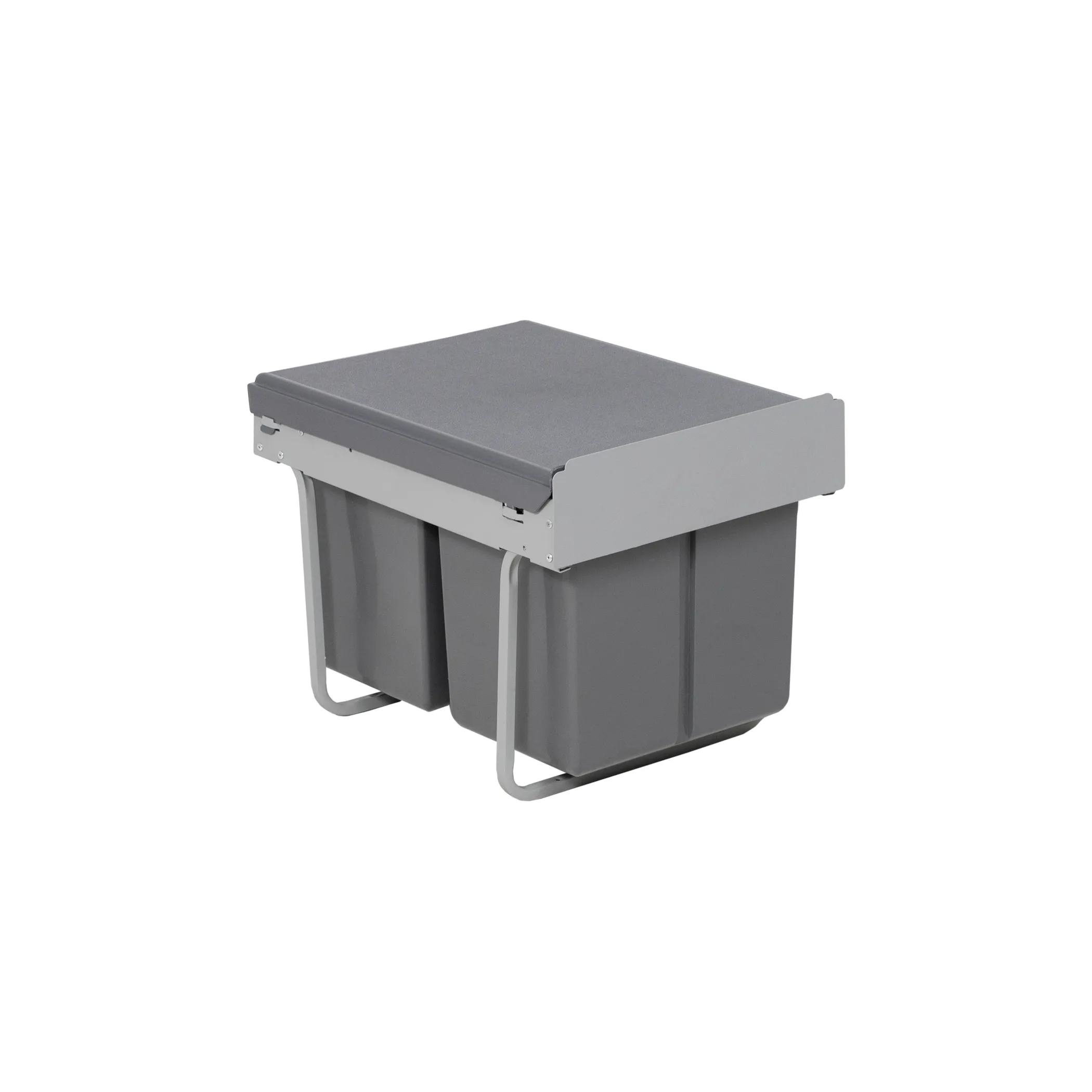 Мусорные контейнеры выдвижные 400 (2*18LT), серый AKS
