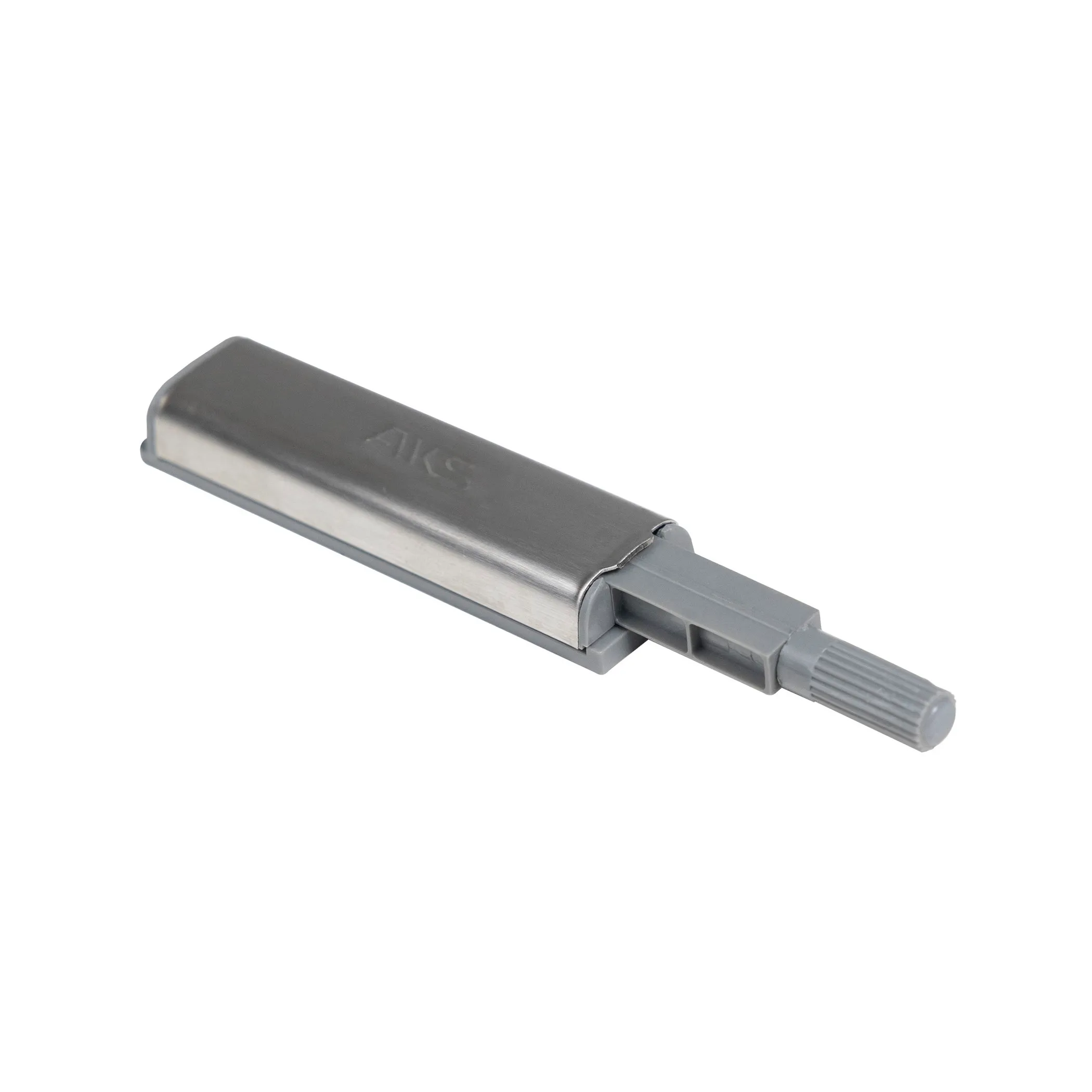 Механизм push-to-open наконечник резиновый накладной серый AKS металлический корпус