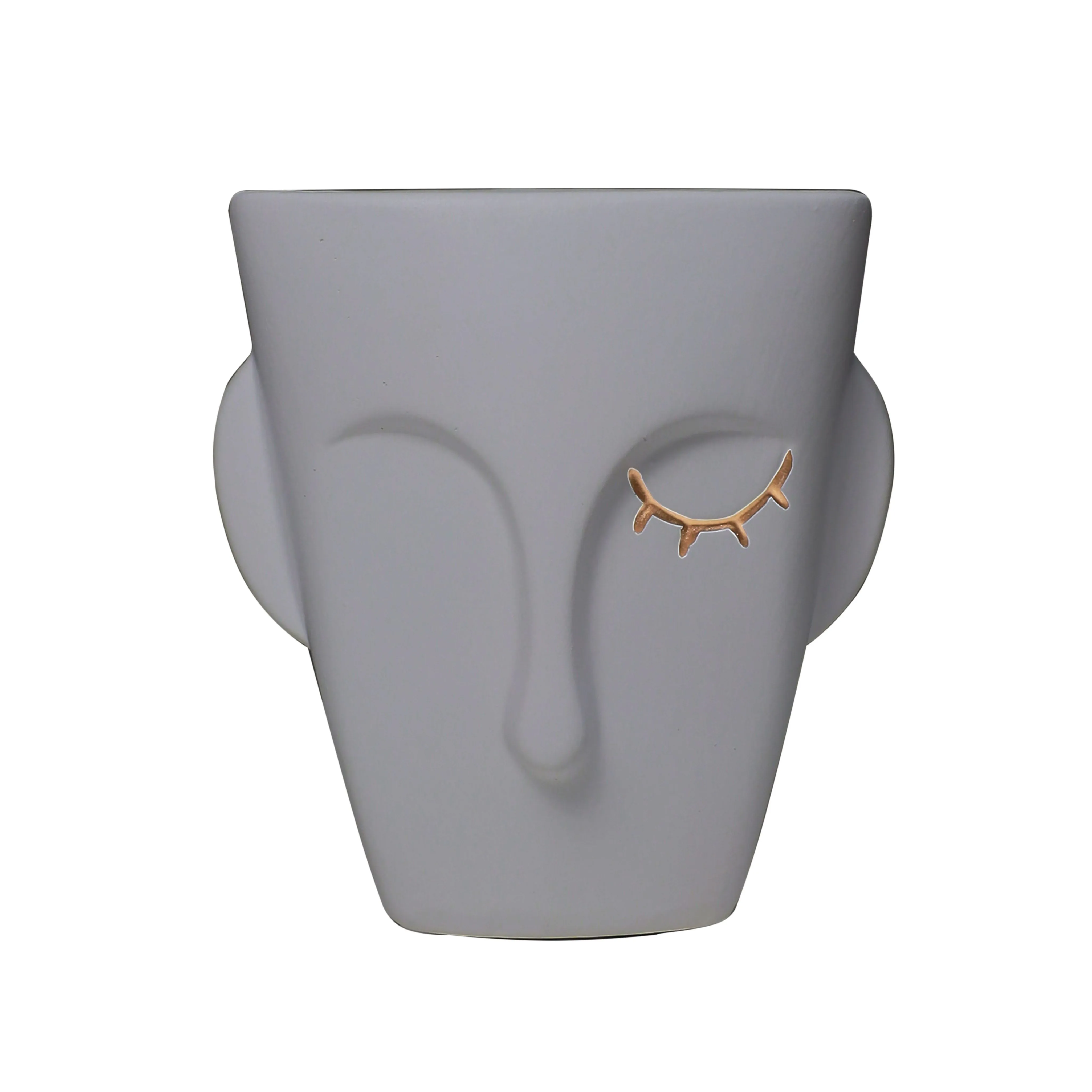 Ваза керамическая CLOKE, серый, 17*1,5*18,5см