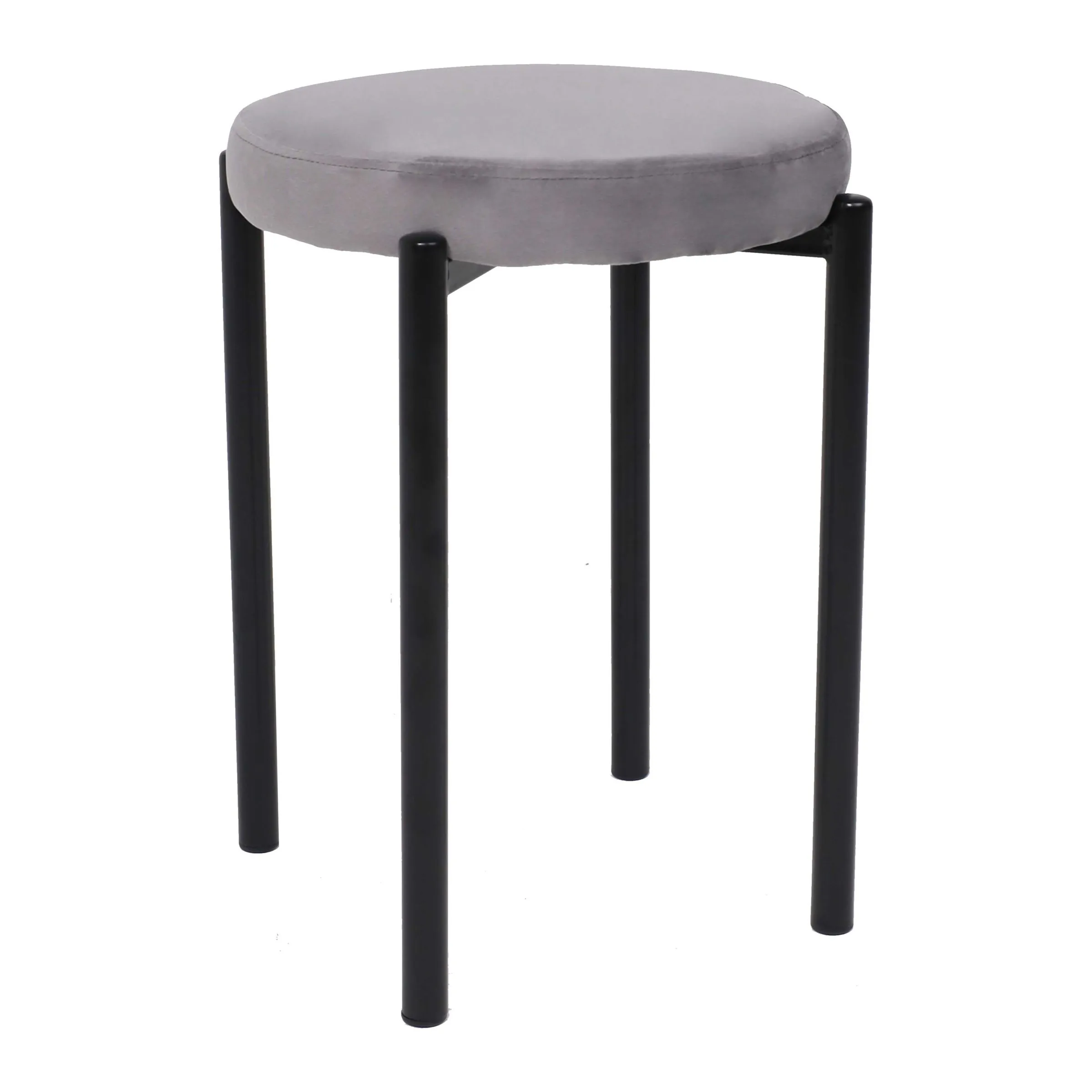 Стул PLUTO, светло-серый велюр HLR-20/черный